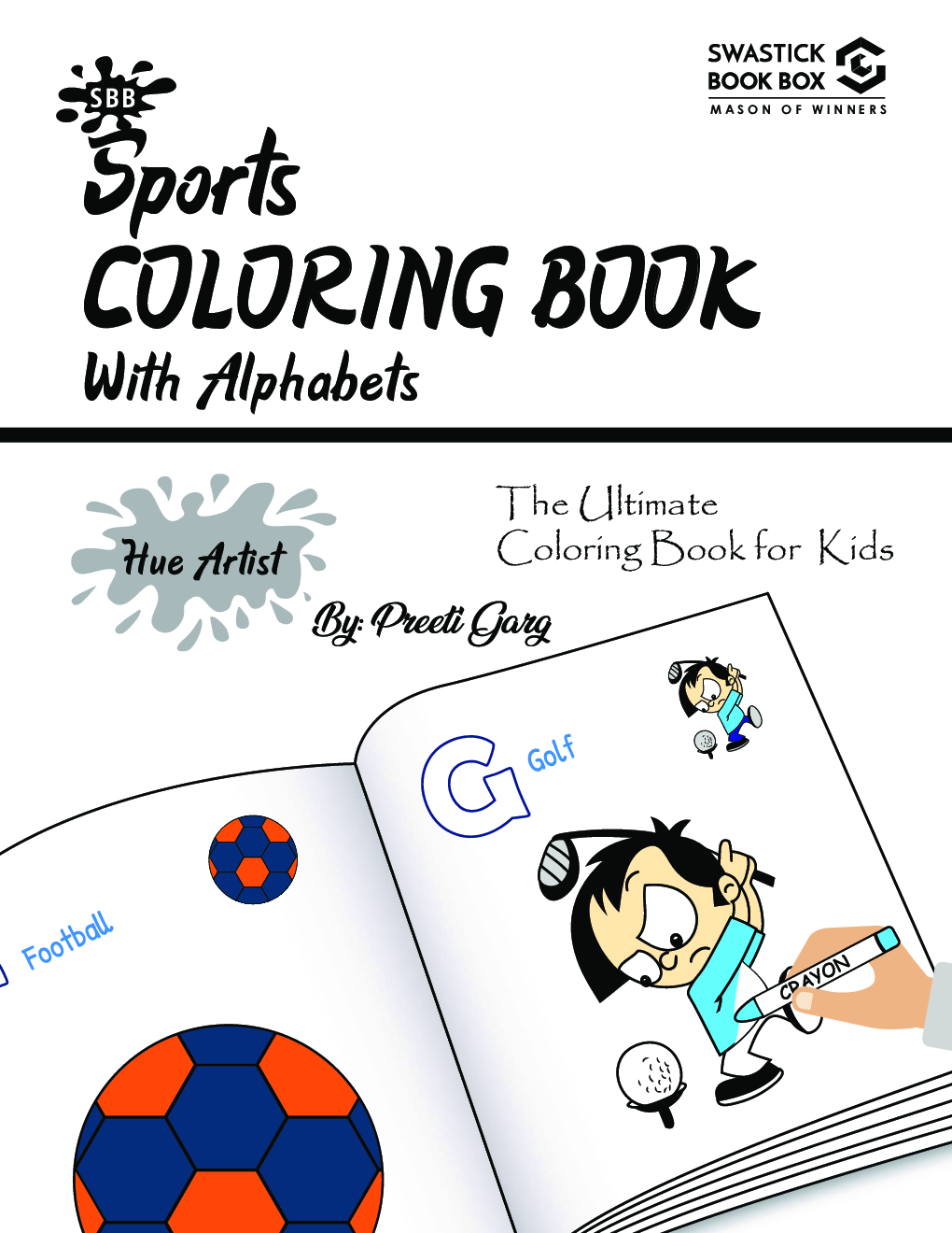 Hue Artist - Sports Colouring Book - Page 2