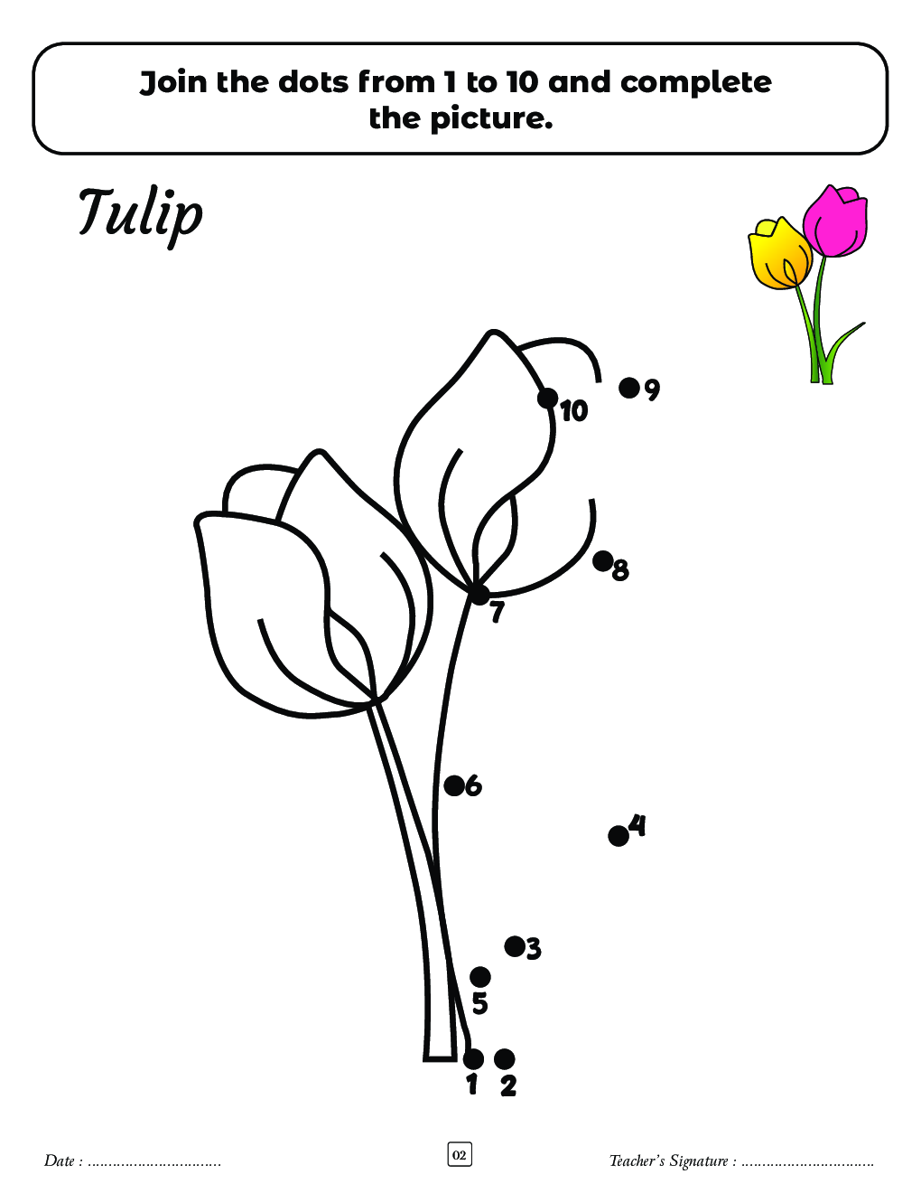 SBB Flowers Dot To Dot Activity Book - Page 3