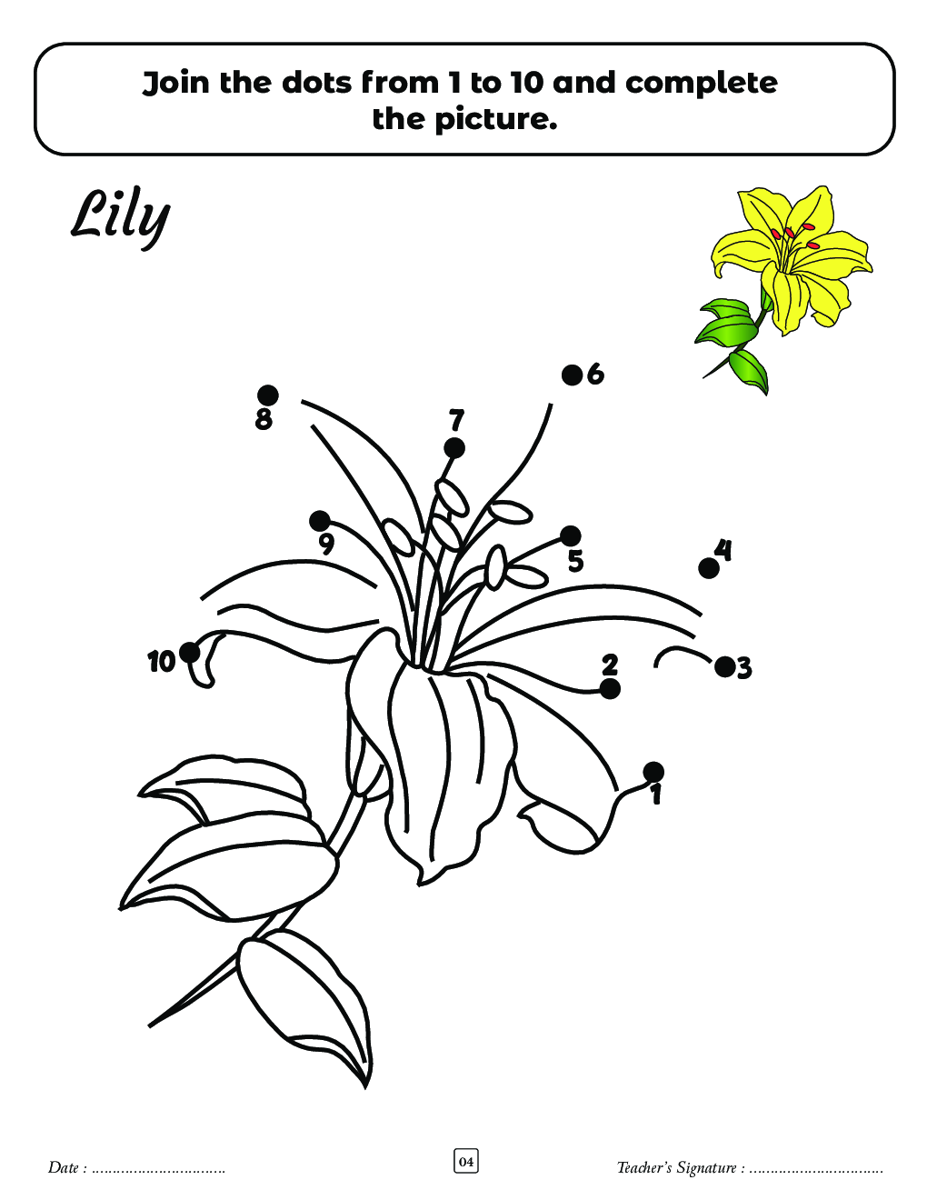 SBB Flowers Dot To Dot Activity Book - Page 5