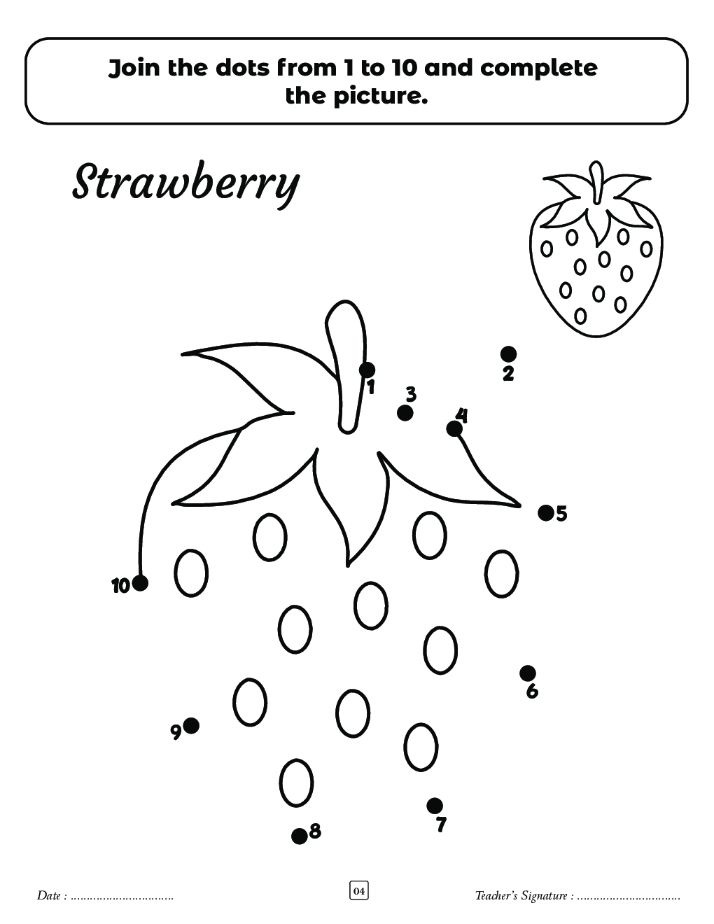 SBB Fruits And Vegetables Dot To Dot Activity Book - Page 5