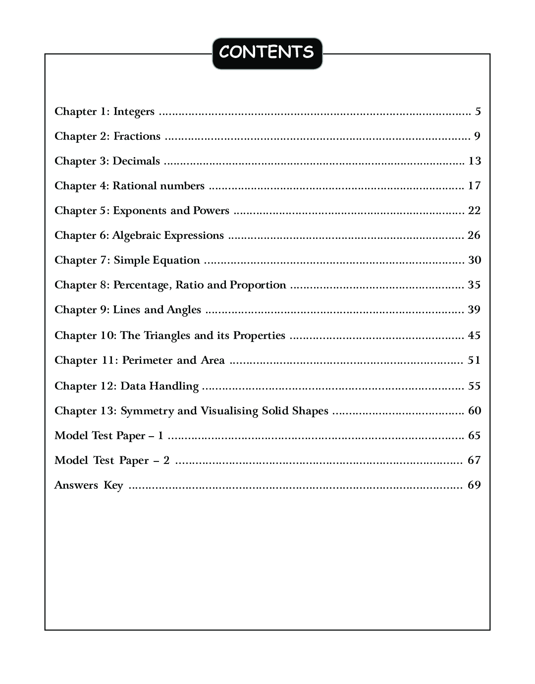 SBB Maths Olympiad Workbook - Class 7 - Page 5