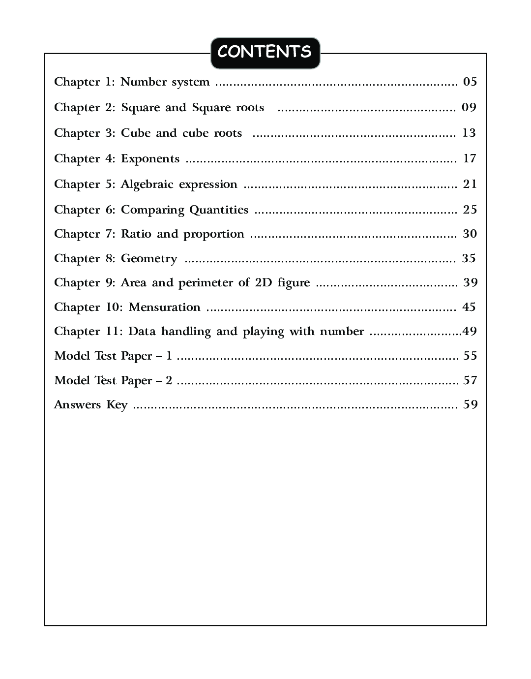 SBB Maths Olympiad Workbook - Class 8 - Page 5