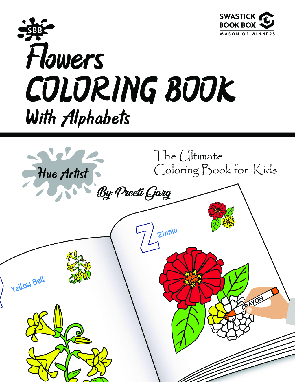 Hue Artist - Flowers Colouring Book - Page 2