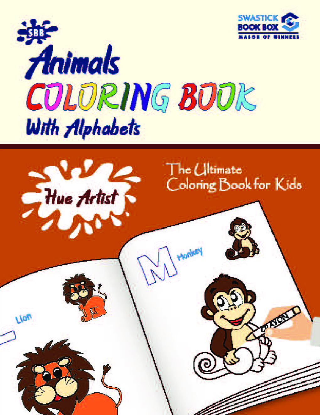 Hue Artist - Animal Colouring Book - Page 1