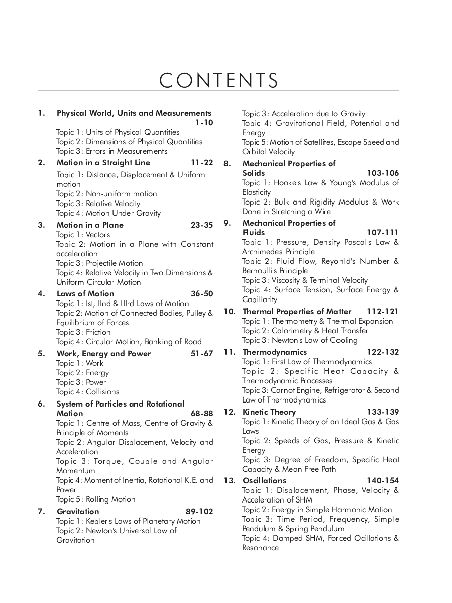 33 Years NEET Chapterwise & Topicwise Solved Papers Physics (2020 - 1988) 15th Edition - Page 4