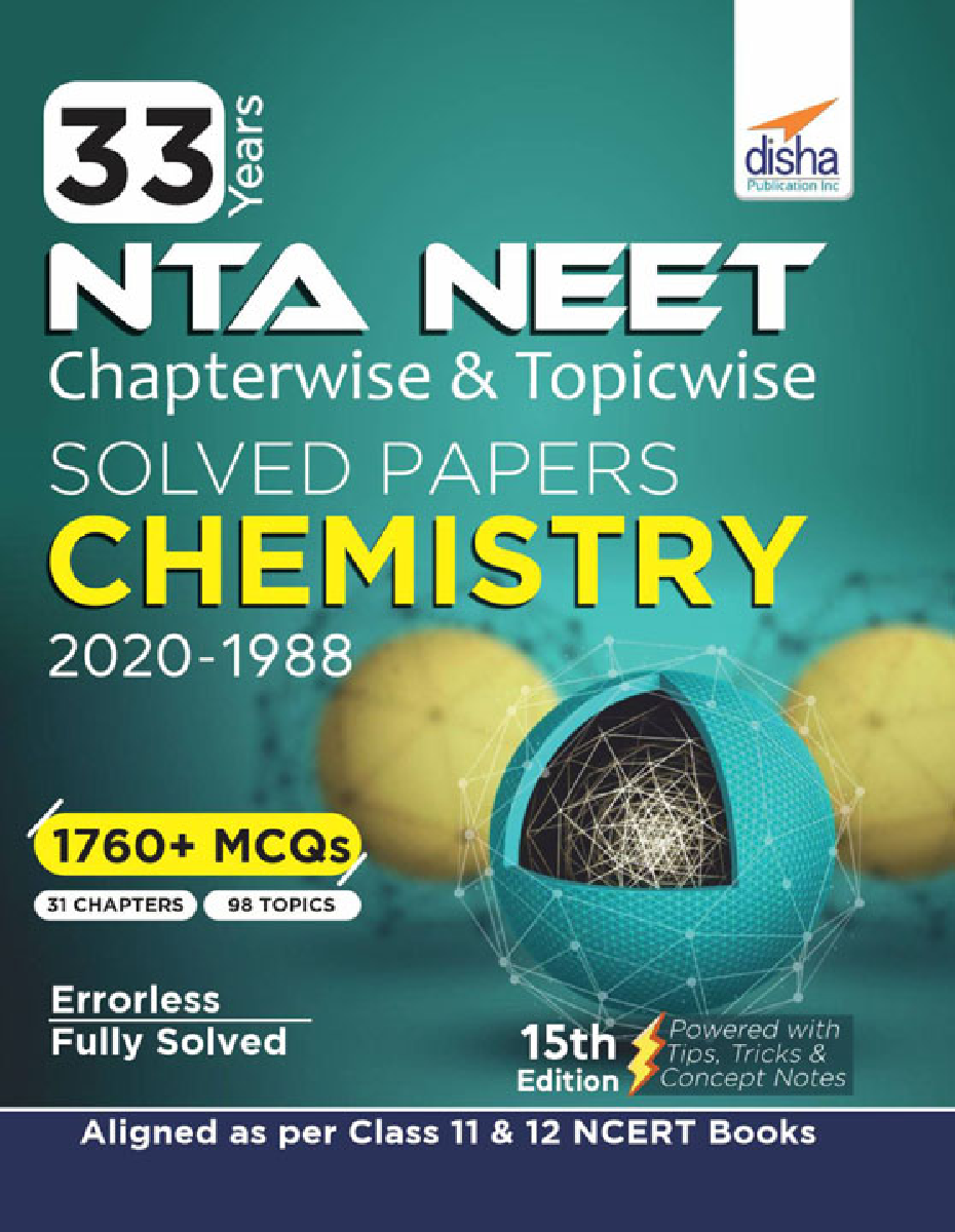 33 Years NEET Chapterwise & Topicwise Solved Papers Chemistry (2020 - 1988) 15th Edition - Page 1