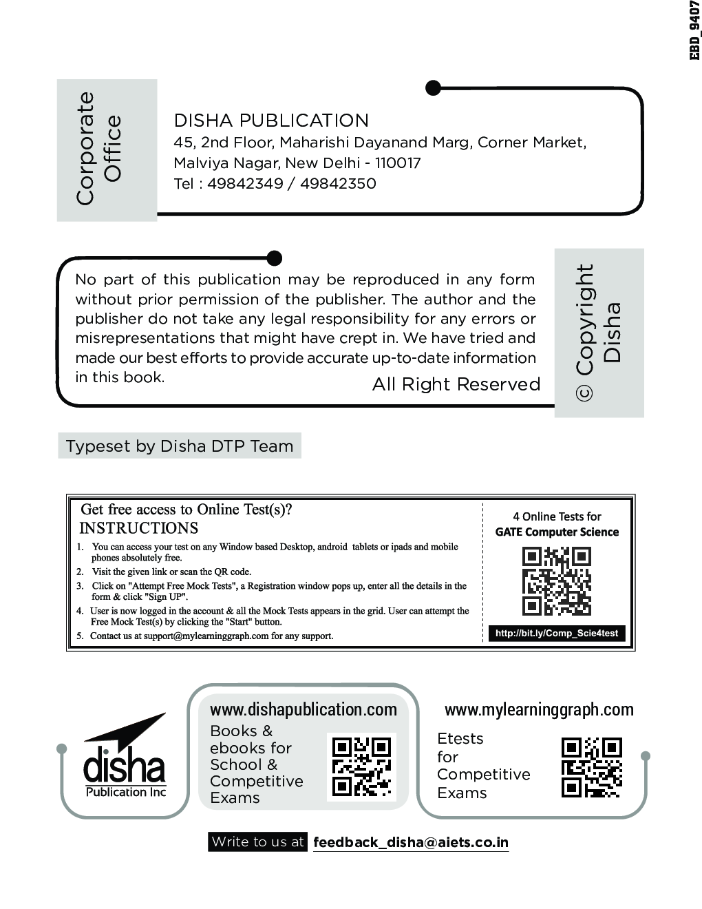 21 years Chapter-Wise & Topic-Wise GATE Computer Science & Information Technology Solved Papers (2020 - 2000) With 4 Online Practice Sets 7th Edition - Page 3