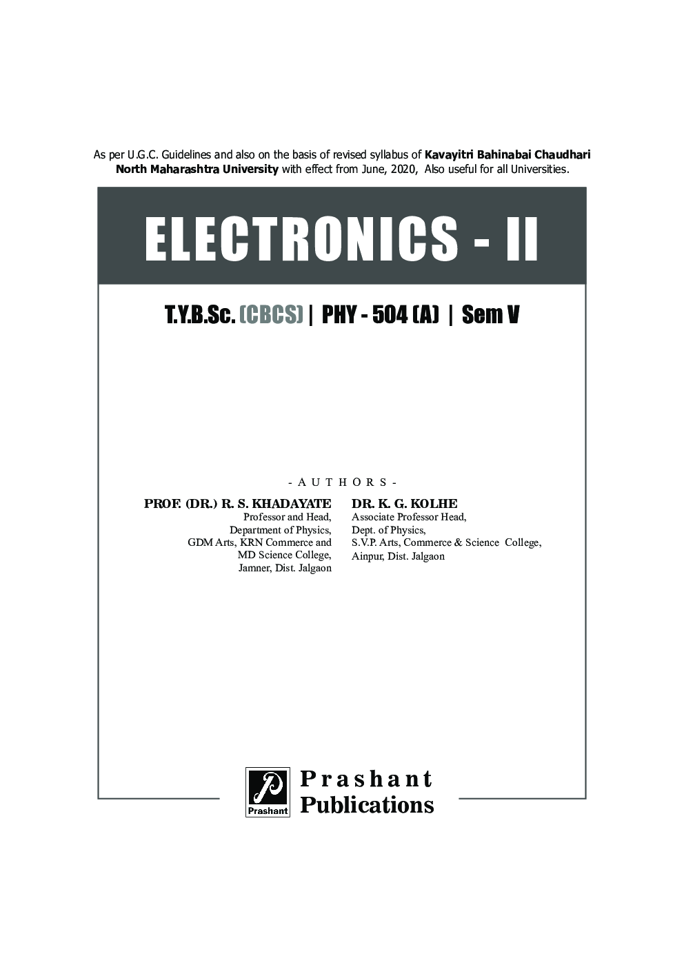 Electronics - II (KBCNMU) - Page 2