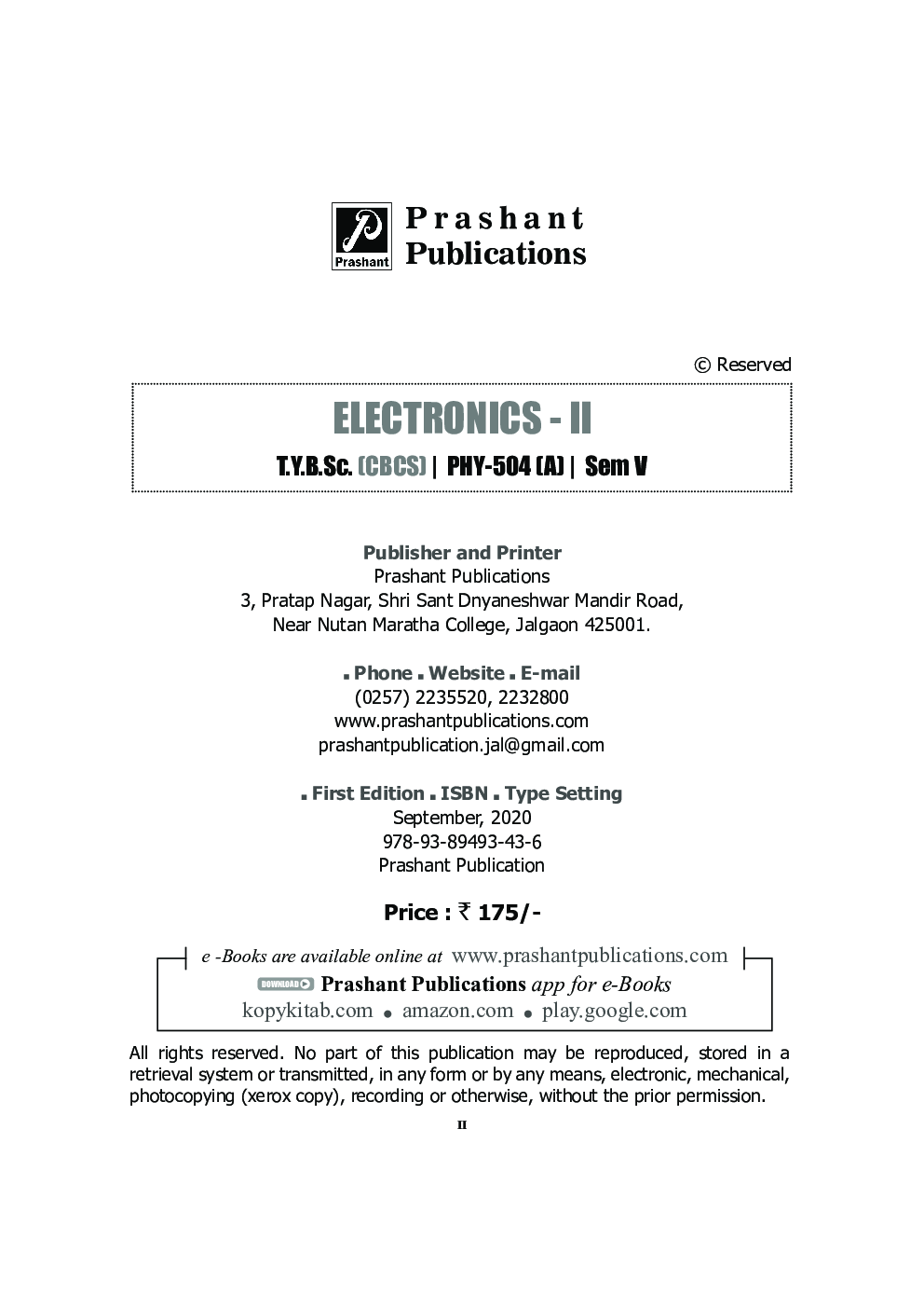 Electronics - II (KBCNMU) - Page 3