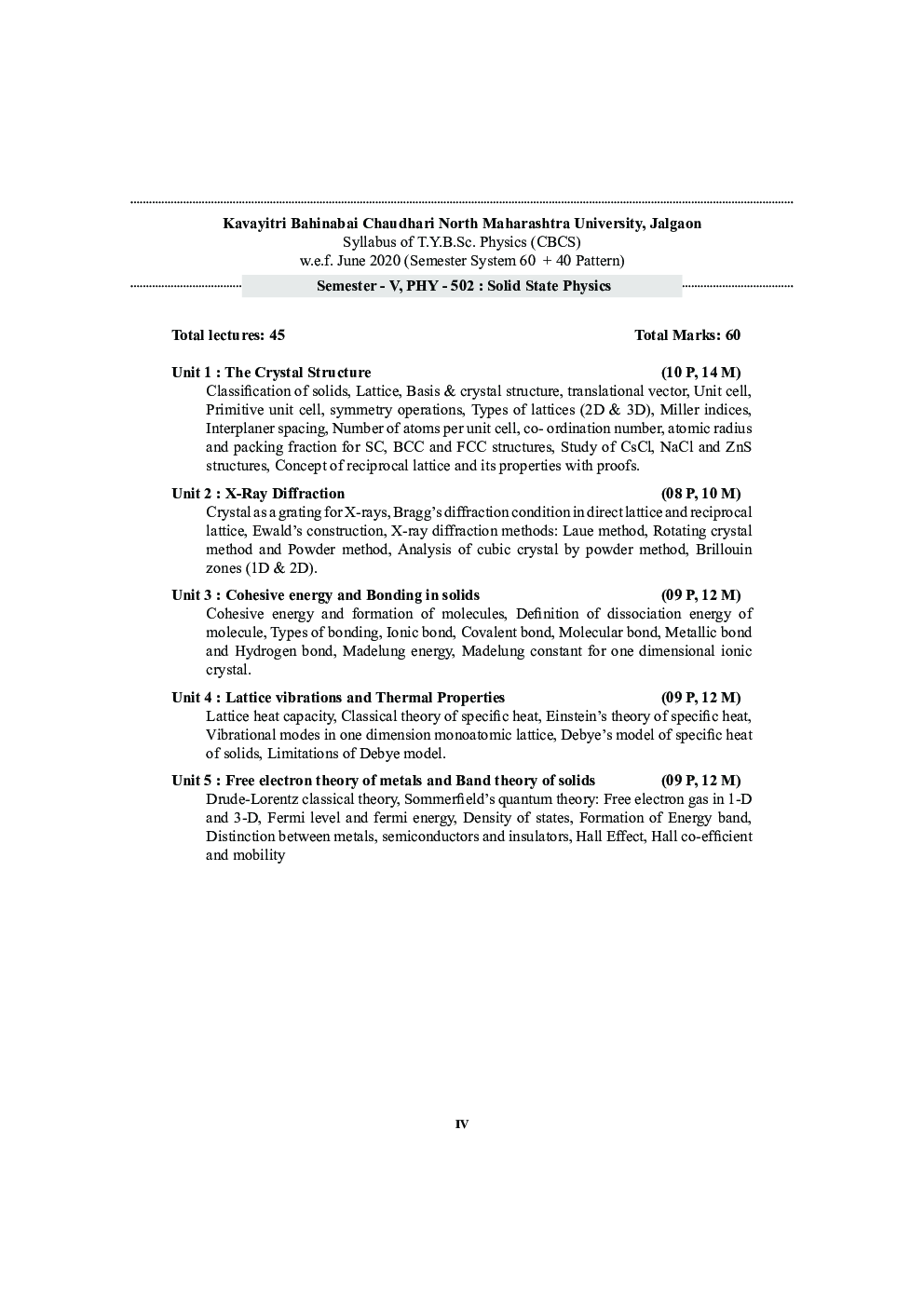 Solid State Physics (KBCNMU) - Page 5