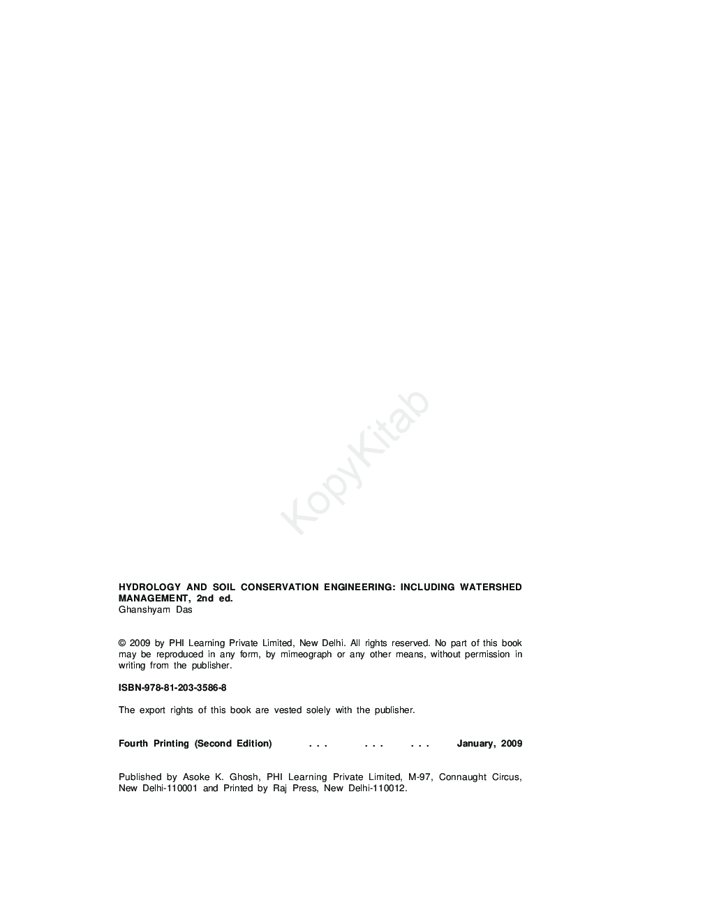 Hydrology And Soil Conservation Engineering: Including Watershed Management - Page 3