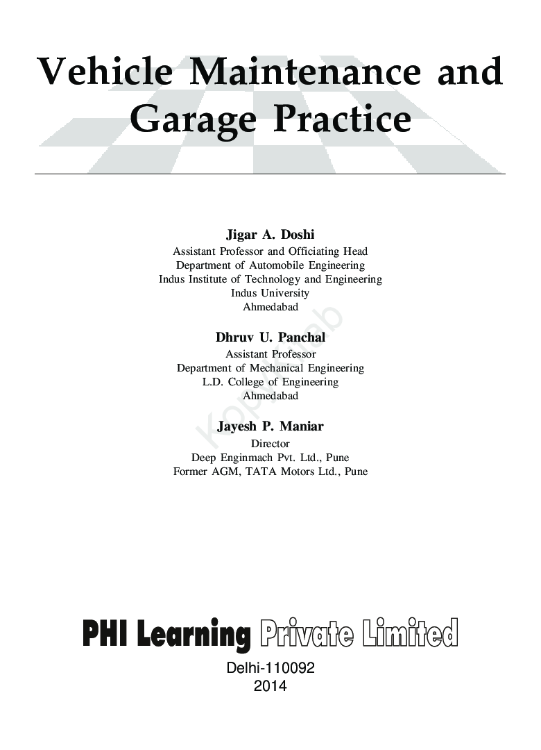 Vehicle Maintenance And Garage Practice - Page 2