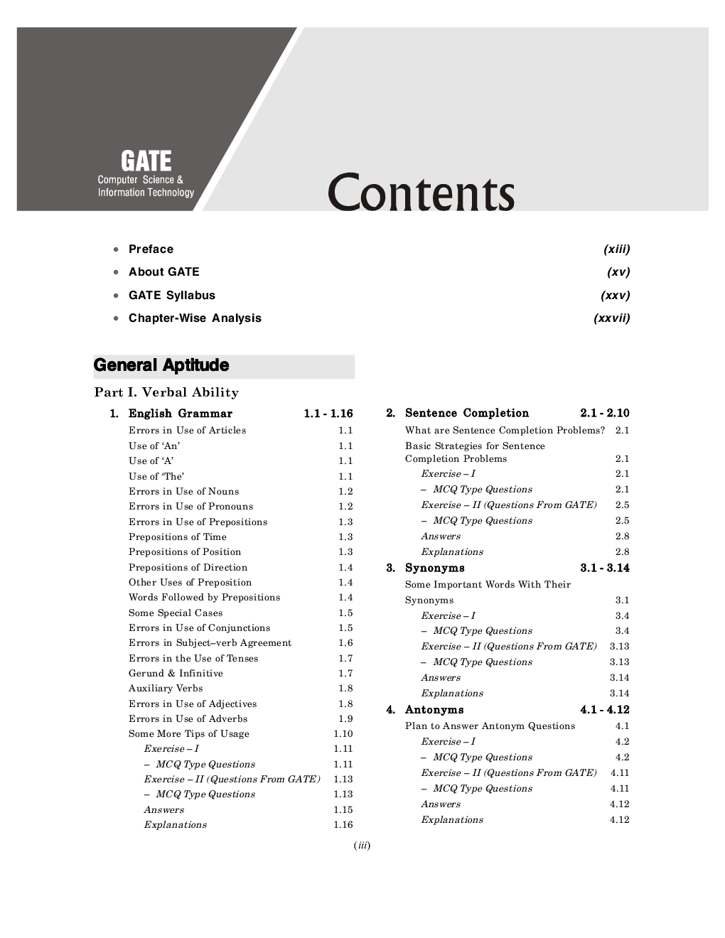 GATE 2021 - Guide - Computer Science And Information Technology (New Syllabus Added) - Page 4