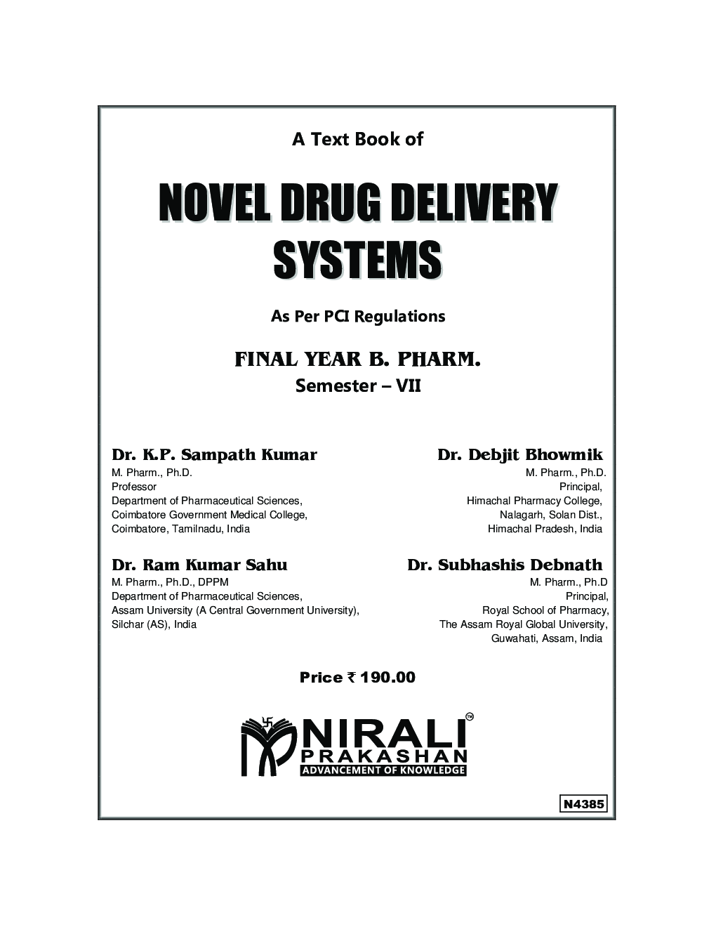 Novel Drug Delivery Systems - Page 2