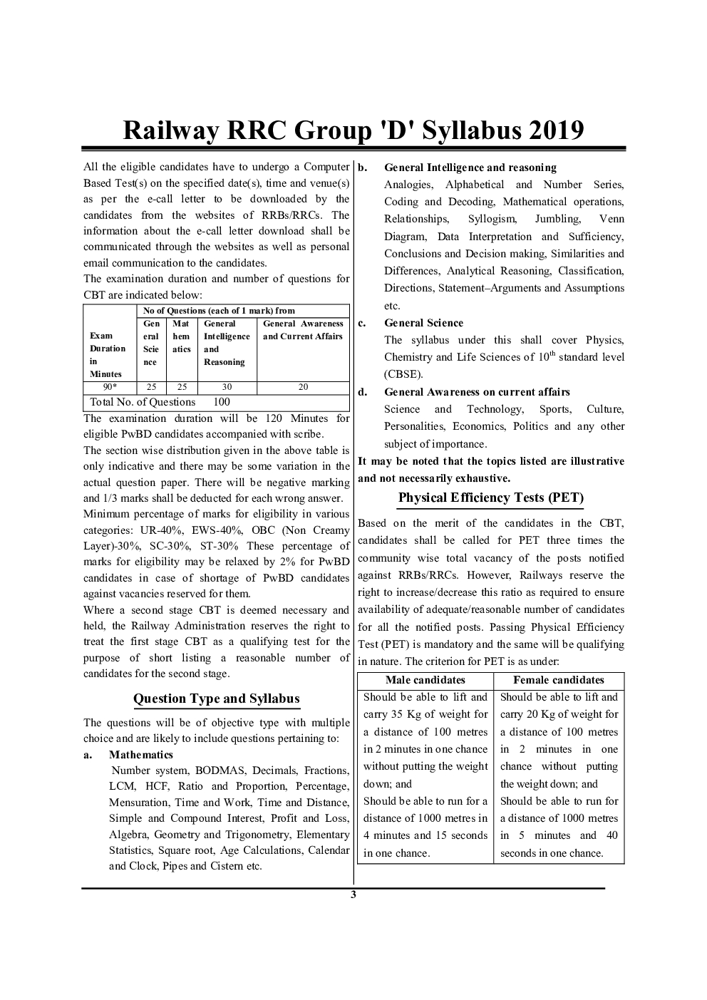 RRB ग्रुप डी परीक्षा सॉल्ड पेपर्स Question Bank Vol. 1 - Page 4