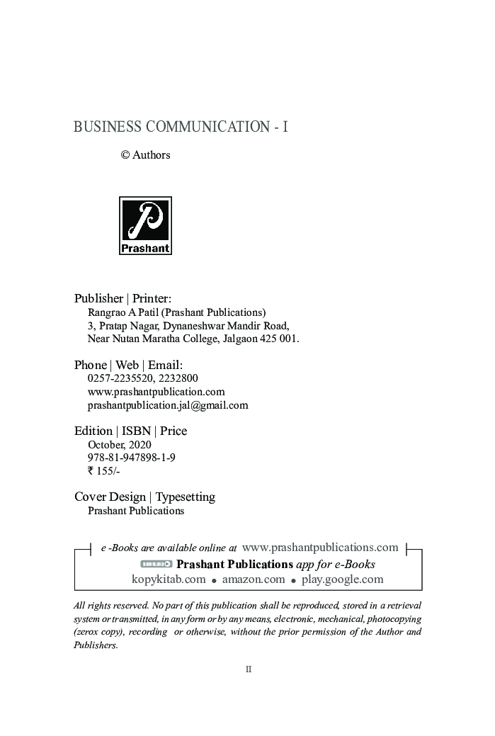 Business Communication - I (SPPU) - Page 3