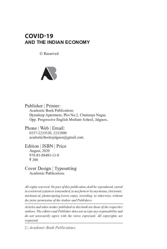 Covid-19 and The Indian Economy - Page 3