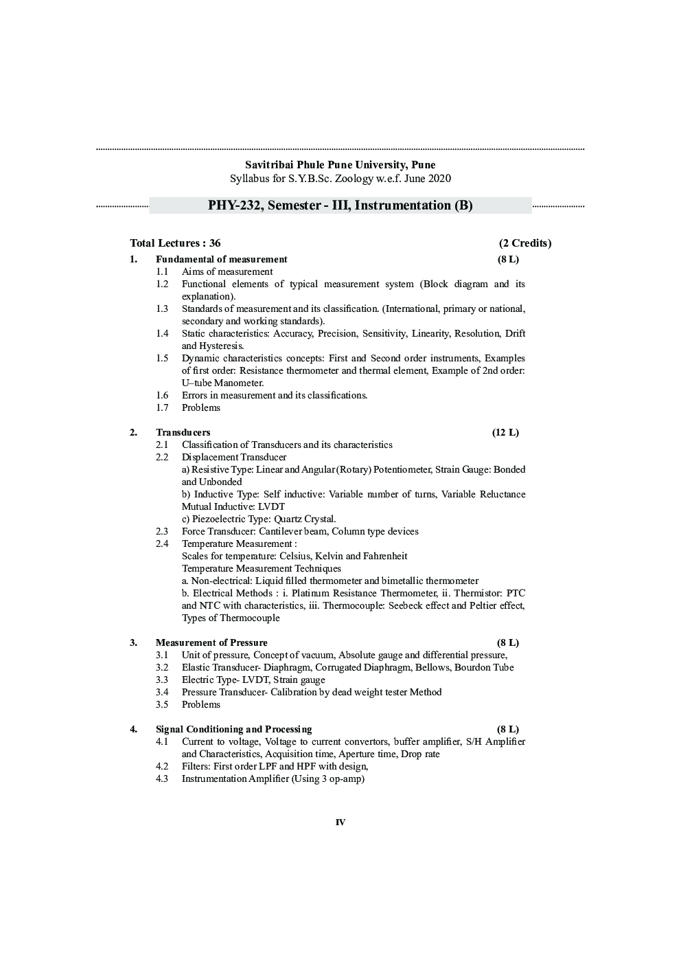 PHY 232 (B) : Instrumentation (SPPU) - Page 5