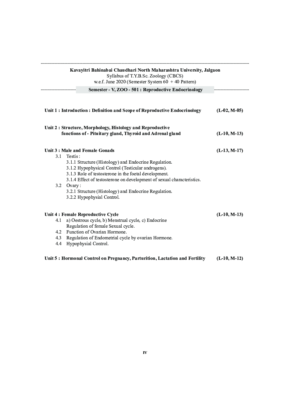 ZOO 501 :  Reproductive Endocrinology (KBCNMU) - Page 5