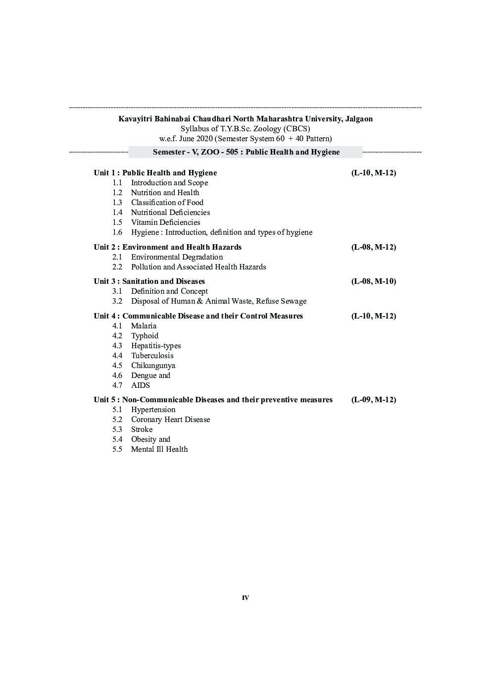 ZOO 505 : Public Health and Hygiene (KBCNMU) - Page 5