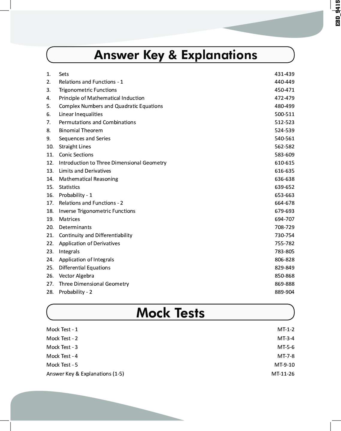 Objective NCERT Xtract Mathematics for NTA JEE Main  - Page 5