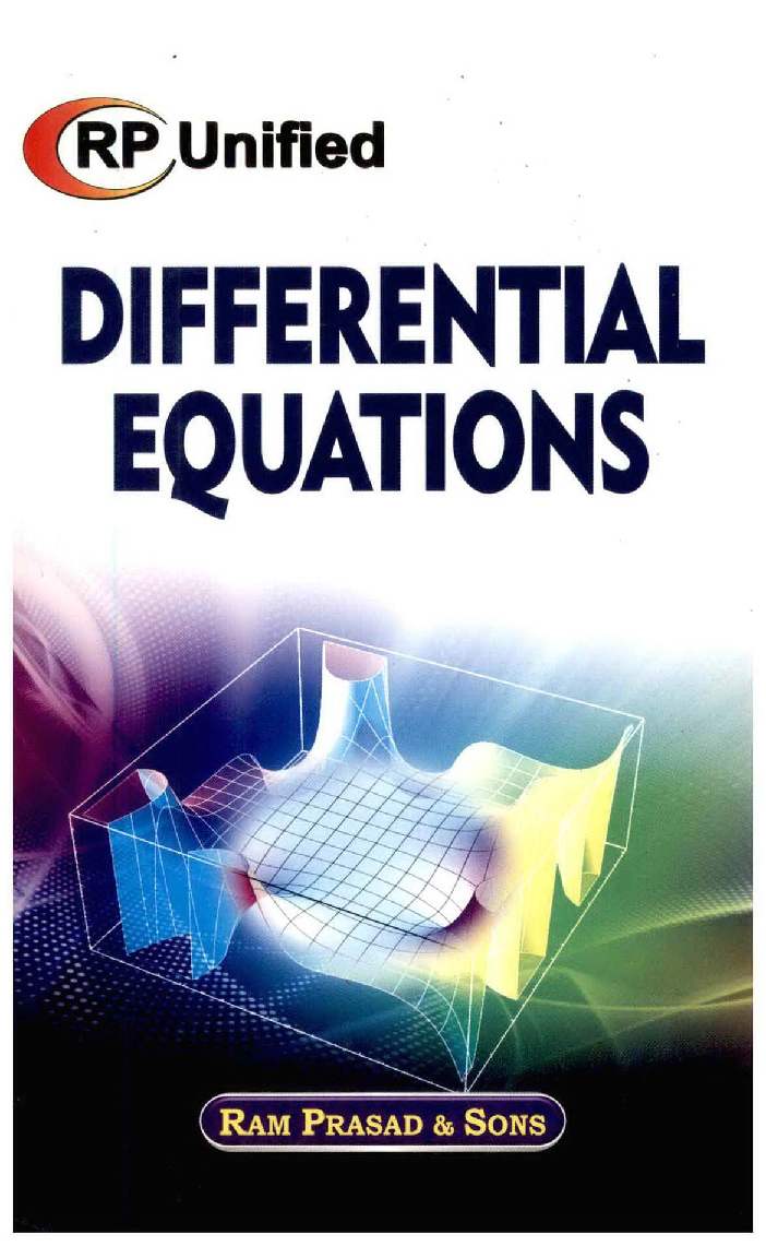 Download Differential Equations PDF Online 2021 by B. R. Thakur