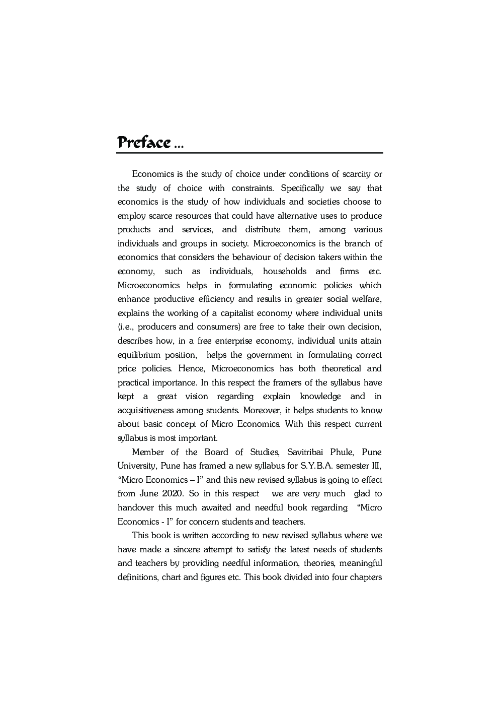 Economics Micro Economics-I (S1) - Page 4