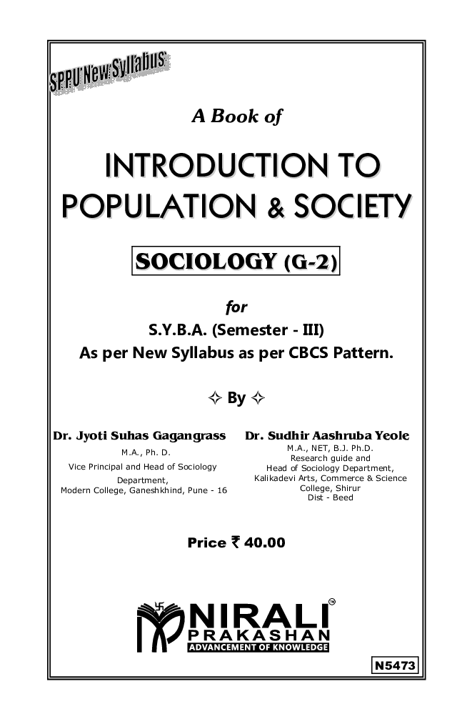 Indroduction To Population And Society Sociology (G2) - Page 2