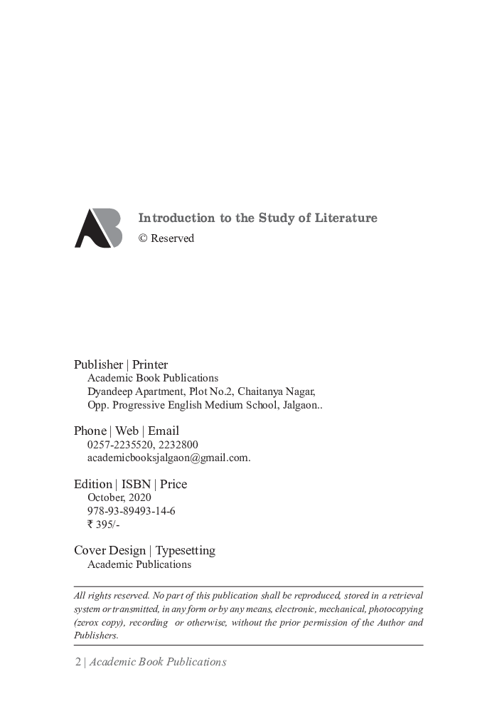 Introduction to the Study of Literature - Page 3