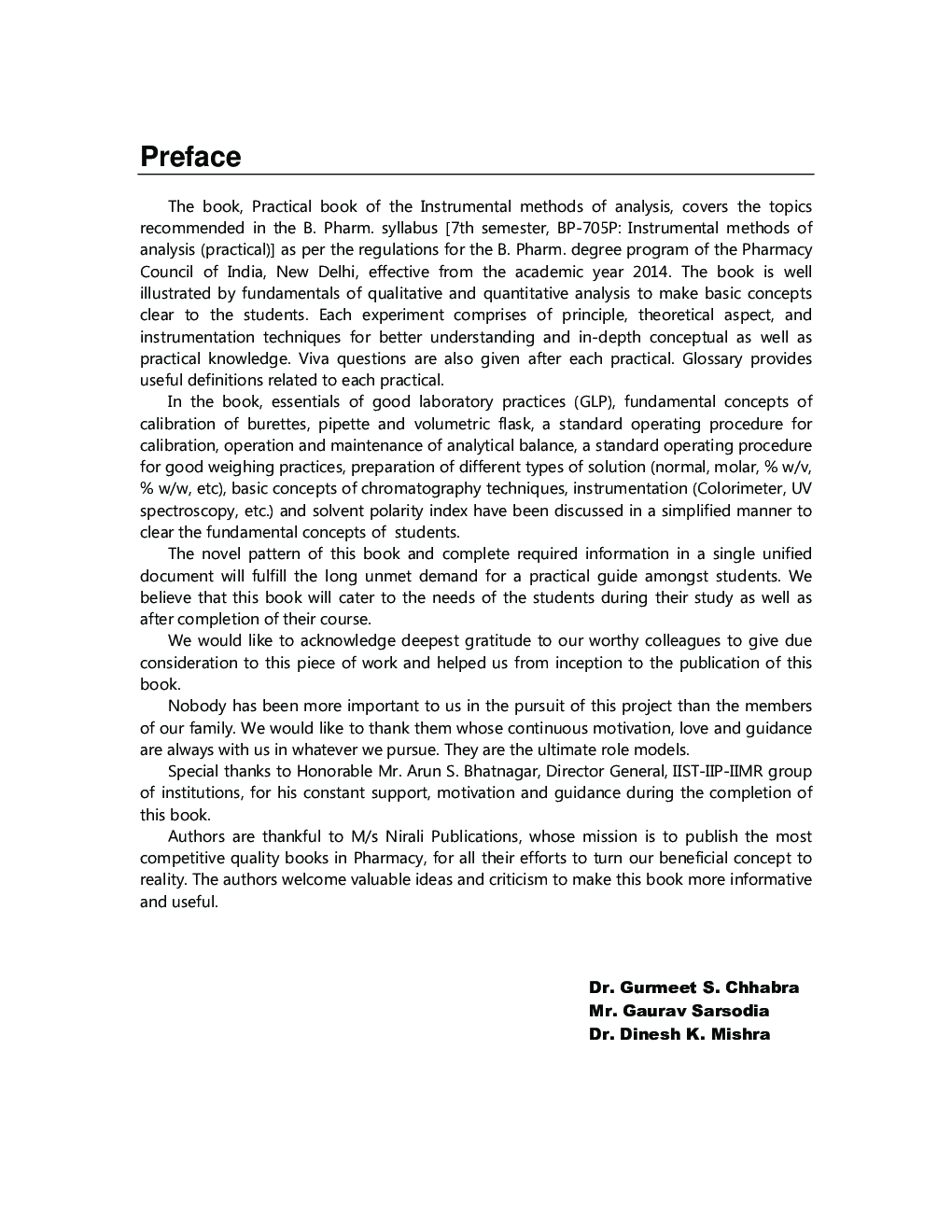 A Practical Book Of Instrumental Methods Of Analysis - Page 4