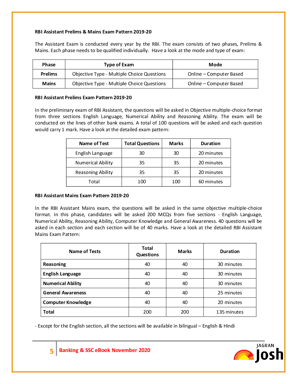 Banking & SSC November 2020 E-Book - Page 5