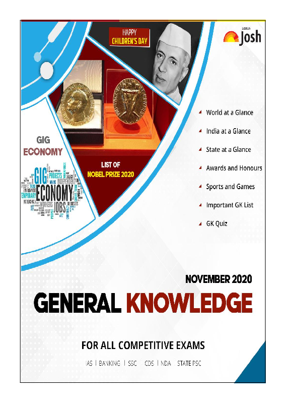 General Knowledge November 2020 E-Book - Page 1