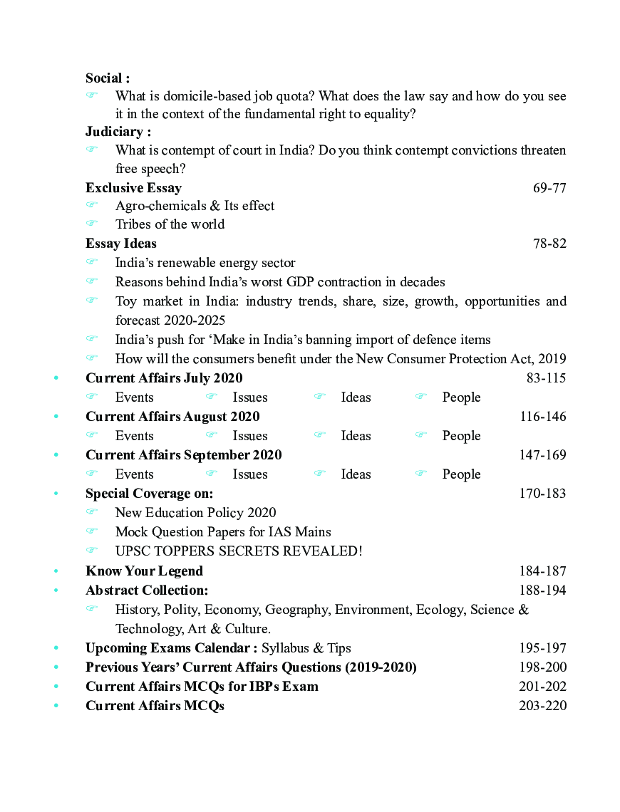 Quarterly Current Affairs Vol. 3 - July to September 2020 for Competitive Exams - Page 5