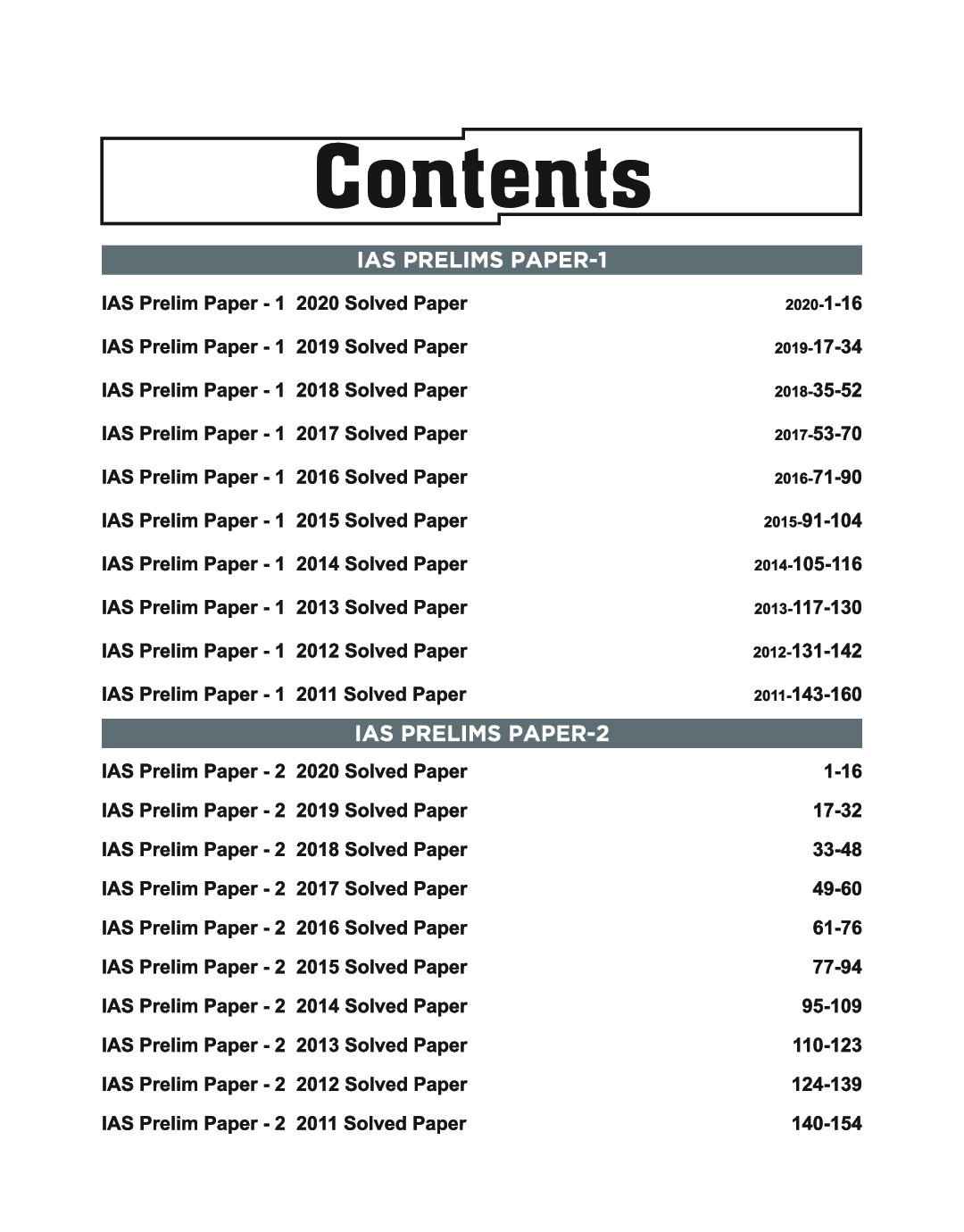 UPSC IAS Prelims Paper 1 & 2 General Studies 10 Year-wise Solved Papers (2020 - 11) 2nd Edition - Page 4