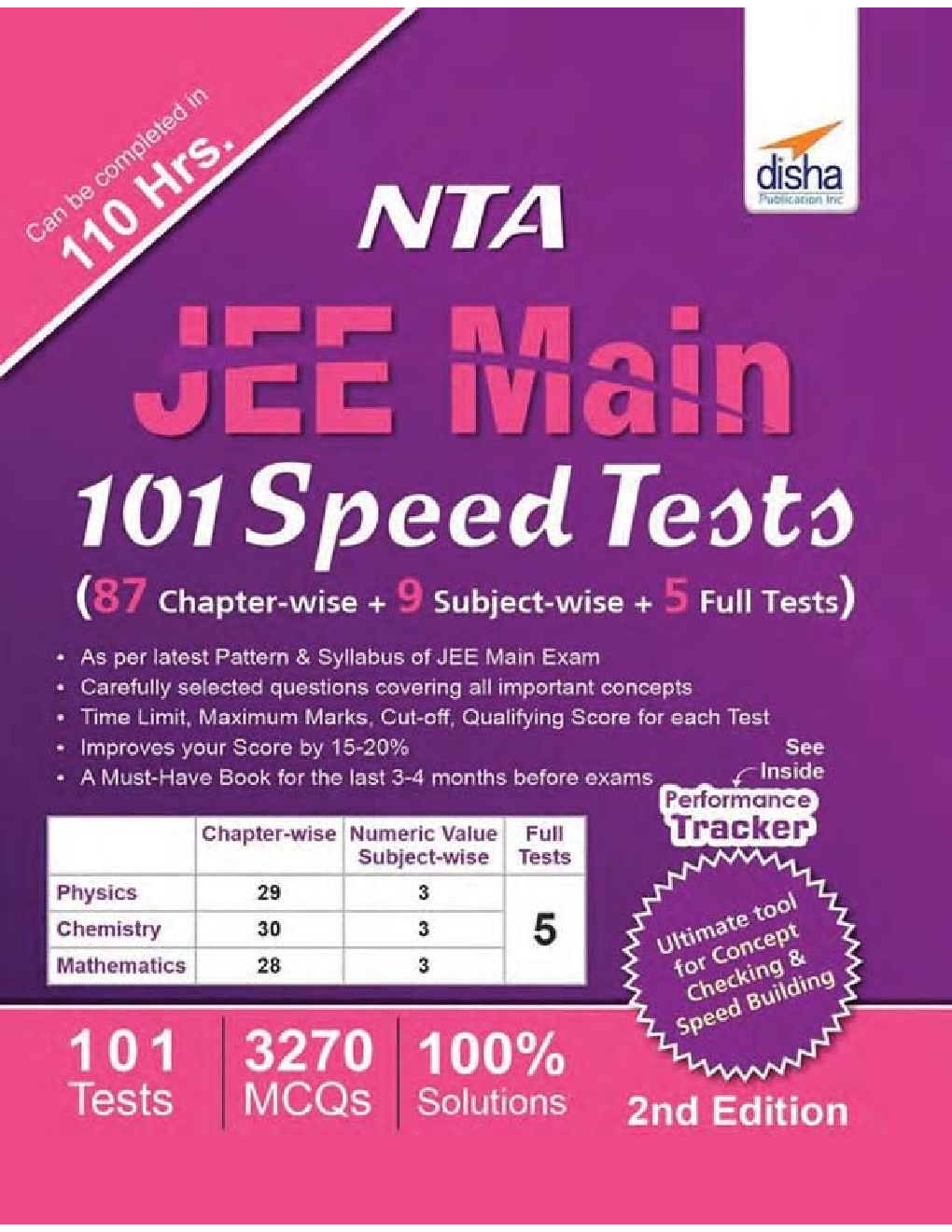 NTA JEE Main 101 Speed Tests (87 Chapter-wise + 9 Subject-wise + 5 Full Tests) 2nd Edition - Page 1