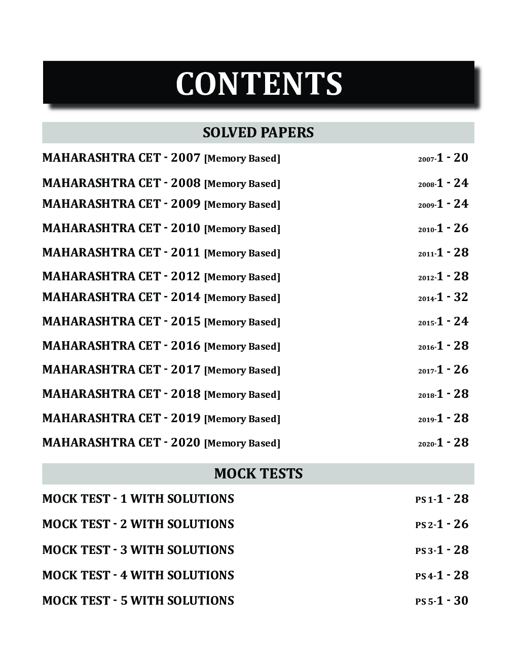 Target MH-CET (MBA / MMS) 2021 - Solved Papers (2007 - 2020) + 5 Mock Tests 12th Edition - Page 4