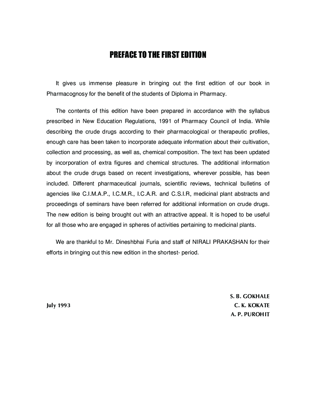 A Text Book Of Pharmacognosy - Page 5