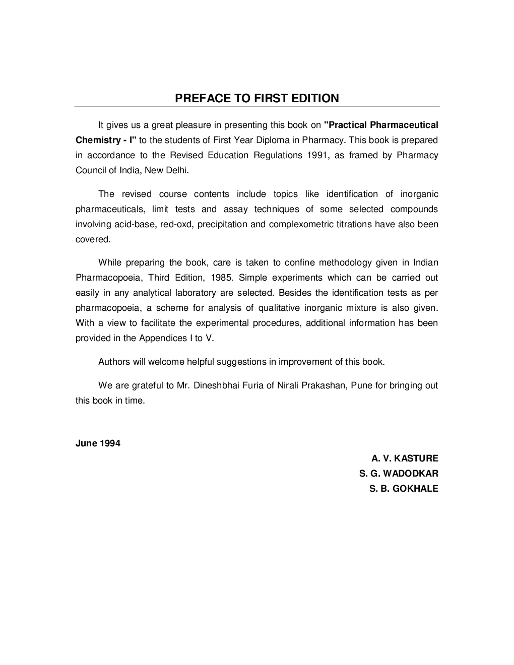 Practical Pharmaceutical Chemistry I - Page 5
