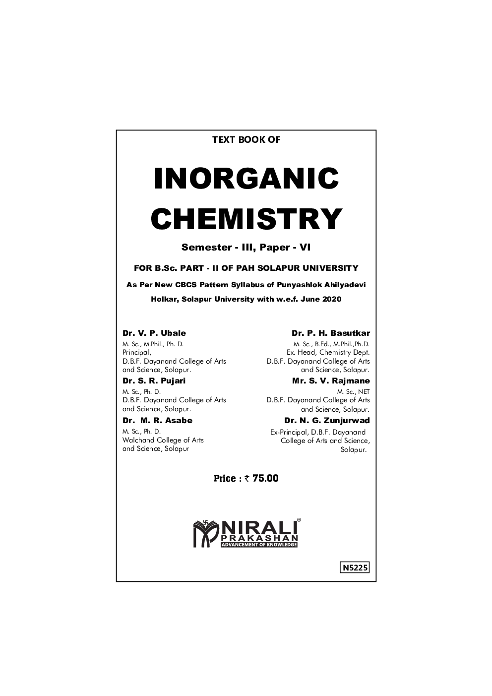 Text Book Of Inorganic Chemistry Paper VI - Page 2