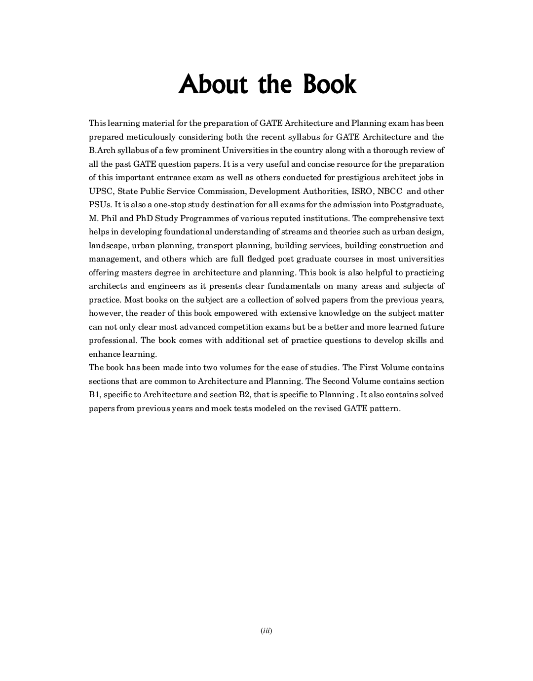 GATE 2021 Architecture & Planning Vol. 1 - Page 4