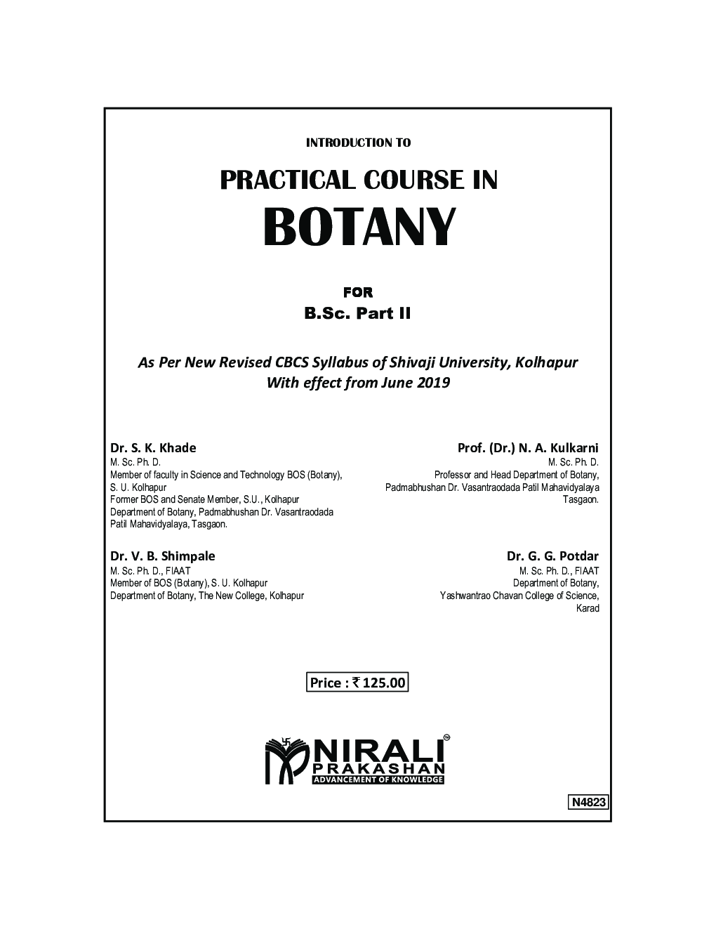 Introduction to Practical Course In Botany - Page 2