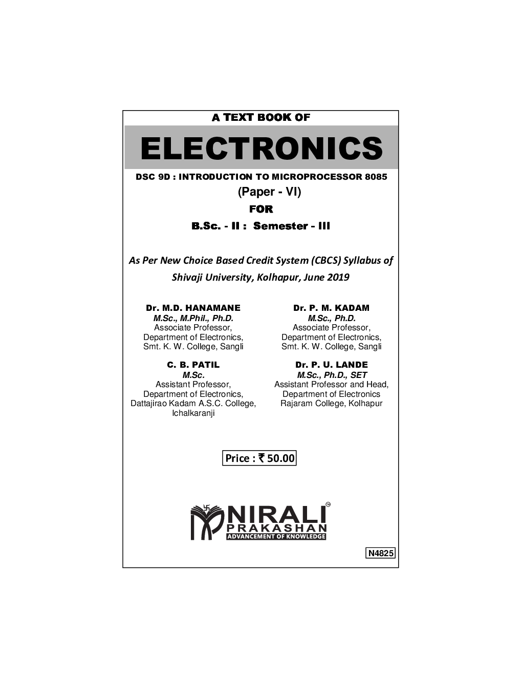 A Text Book Of Electronics ( Introduction to Microprocessor 8085) - Page 2
