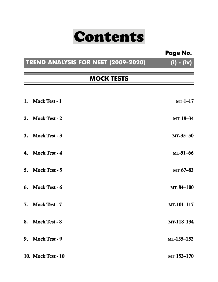 Super 10 Mock Tests For NTA NEET 2021 - 4th Edition - Page 4