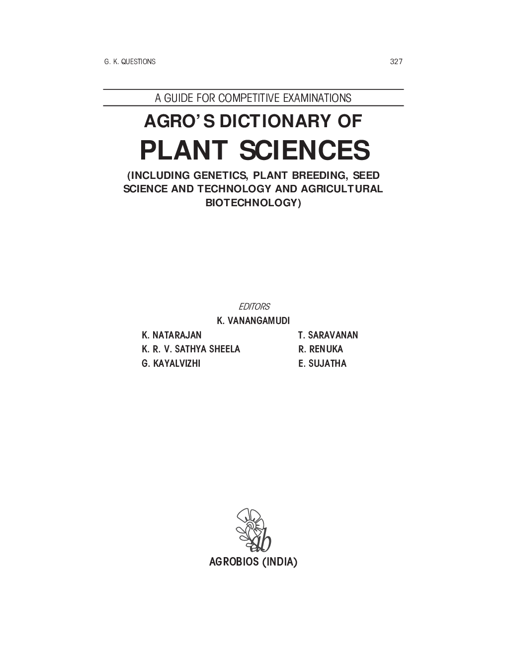 Agro’s Dictionary Of Plant Sciences - Page 4