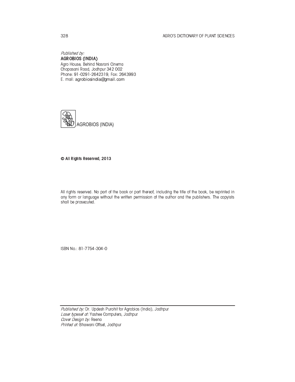 Agro’s Dictionary Of Plant Sciences - Page 5