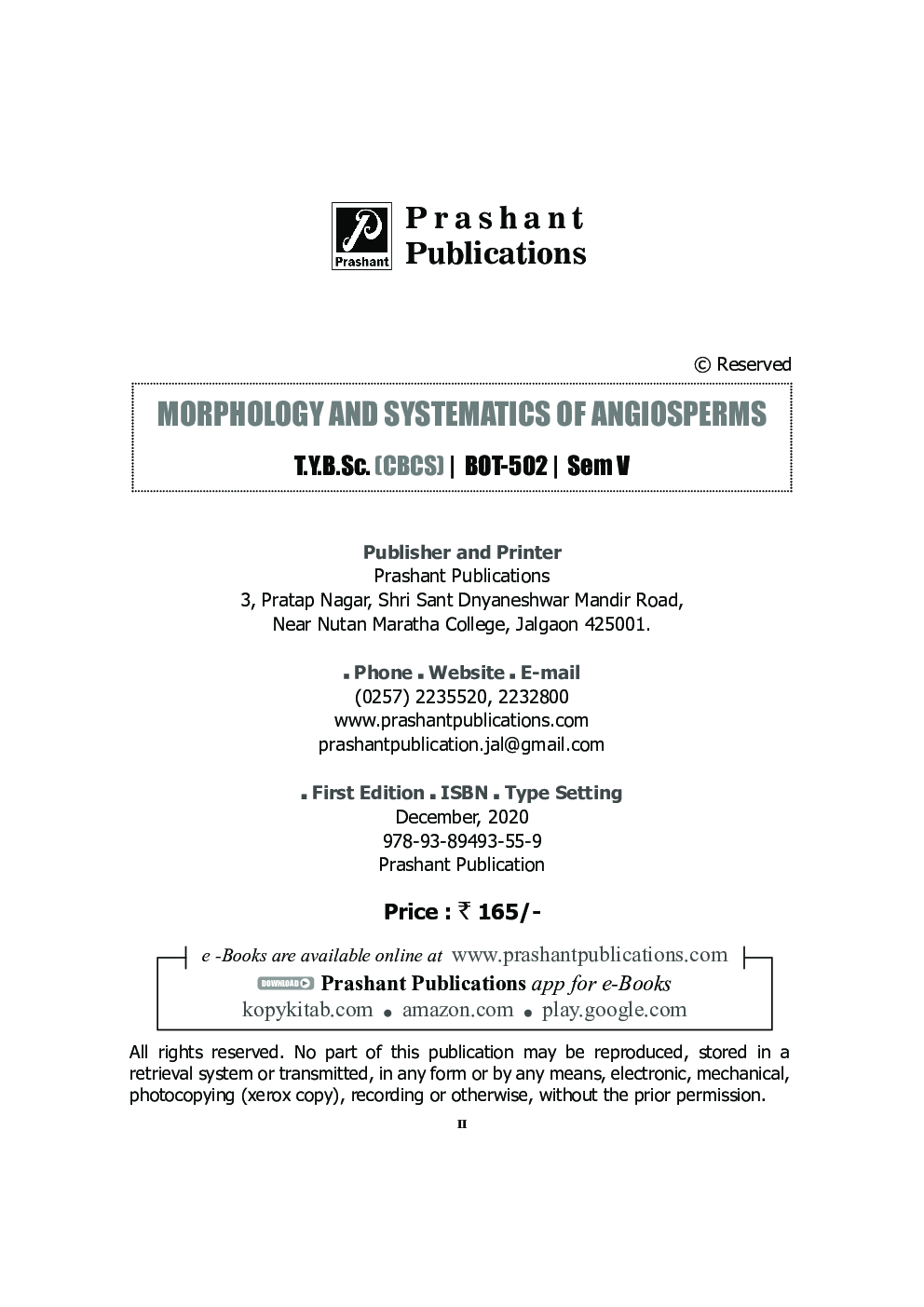 BOT-502 : Morphology and Systematics of Angiosperms (KBCNMU) - Page 3