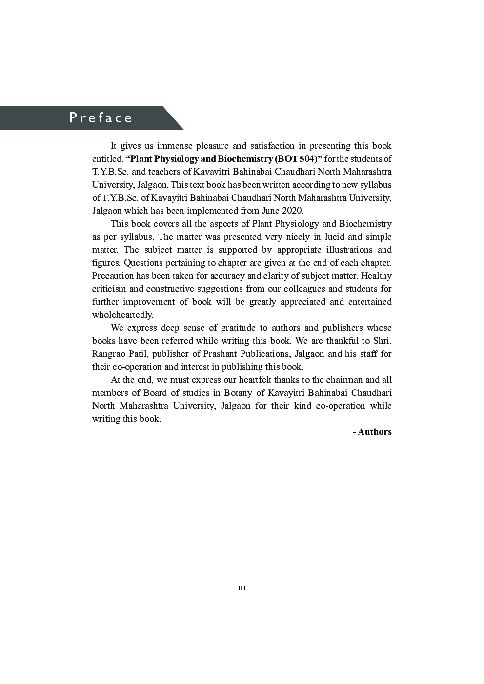BOT-504 : Plant Physiology and Biochemistry (KBCNMU) - Page 4