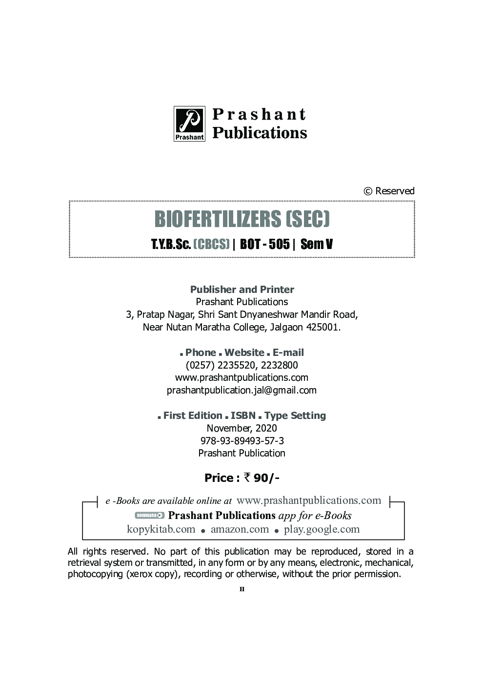 BOT-505 : Biofertilizers (KBCNMU) - Page 3