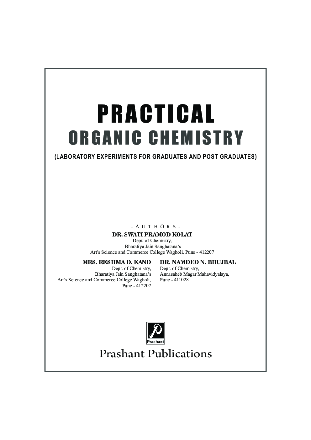 Practical Organic Chemistry - Page 2