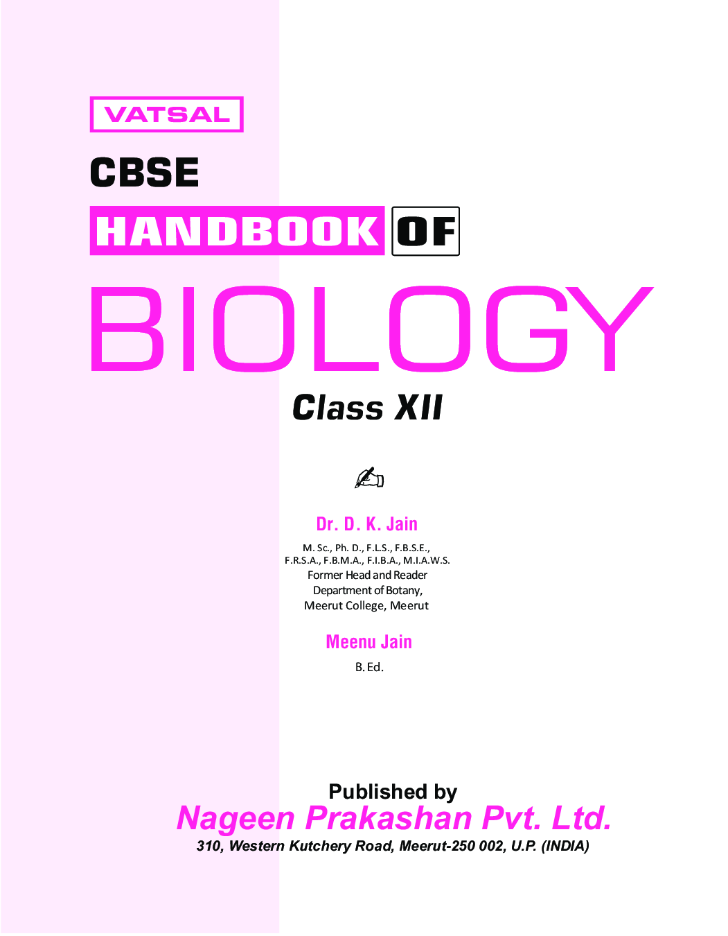 CBSE Handbook Of Biology For Class - XII - Page 2